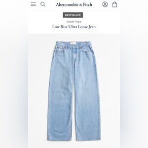 Abercrombie & Fitch Low Rise Ultra Loose Jean